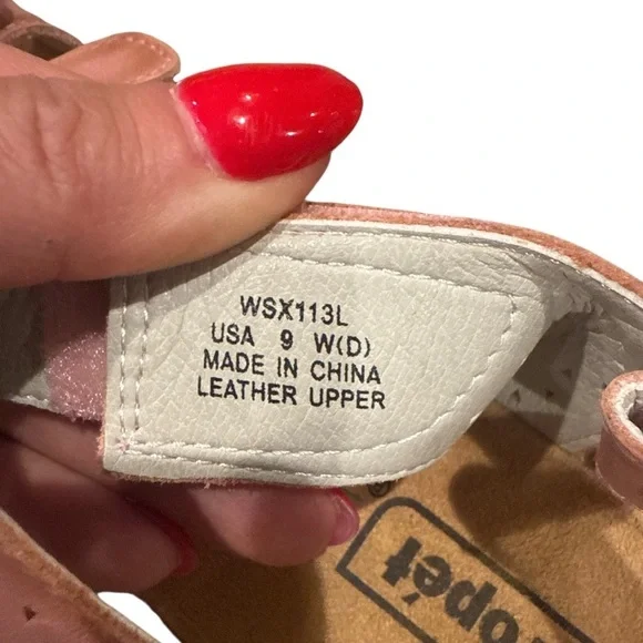 Propet Farrah Leather Sandal, Size 9 Adjustable Straps At Four Points - Picture 7 of 8